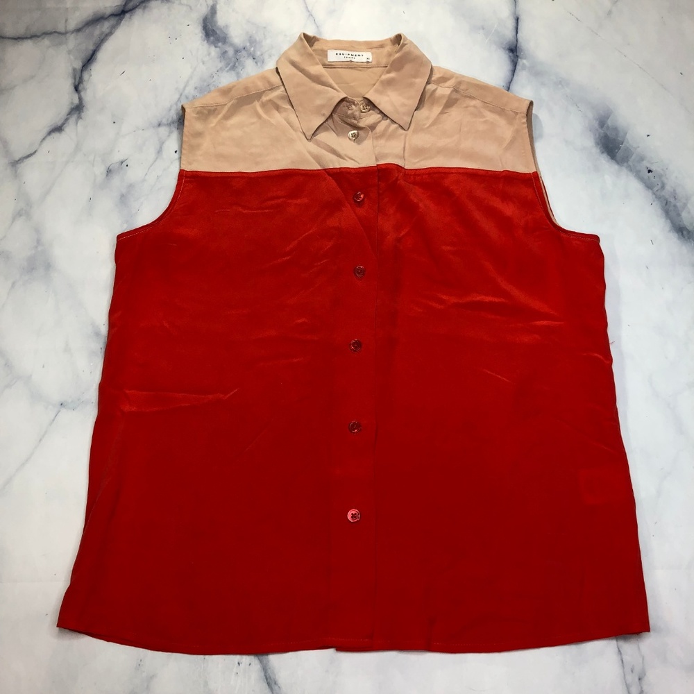Equipment Coral Blush Diem Clean Two Tone Blouse - Picture 4 of 8
